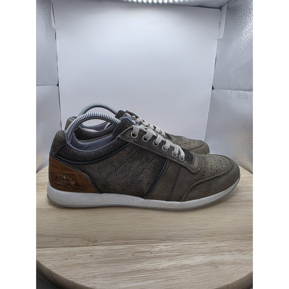 Bullboxer Men's Leather‎ DRESTYN Casual Sneakers Beige Size 7 Bull Boxer